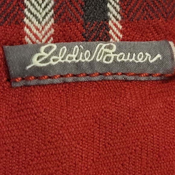 Eddie Bauer tailored 100% cotton cloth plaid fancy snap shirt size small - Picture 6 of 10